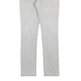 LEVI'S 471 Womens Jeans Pale Grey Slim Skinny Denim W28 L30 Zip Cotton Blend
