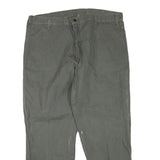 DICKIES Mens Cotton Blend Grey Regular Straight Trousers W40 L30 Workwear Zip