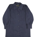 CLAUDE HAVREY Womens Navy Blue Jacket XL Polyester Blend Button Closure Plain
