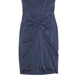 JENNY PACKHAM Womens Navy Blue Sleeveless Sheath Polyester Blend Dress UK 6