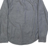 LEVI'S Mens Grey Black Shirt S Cotton Long Sleeve Casual Classic Design