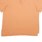 POLO RALPH LAUREN Mens Orange Short Sleeve Plain XL Cotton Polo Shirt Classic