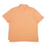 POLO RALPH LAUREN Mens Orange Short Sleeve Plain XL Cotton Polo Shirt Classic