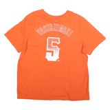 NIKE Mens Orange Yastrzemski Graphic T-Shirt XL Short Sleeve Crew Neck