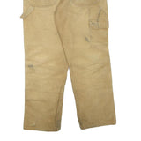 DICKIES Mens Regular Beige Workwear Cotton Blend Jeans W32 L27 Zip Pockets