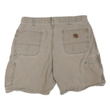 CARHARTT Mens Shorts Beige Casual Plain M W34 Workwear Durable Cotton