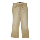 RALPH LAUREN Womens Regular Fit Beige Denim Jeans W30 L29 Embroidered Back