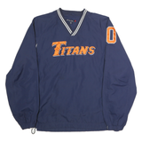 SPORT-TEK Mens Blue Titans Printed V-Neck M Sweatshirt Pullover Polyester