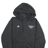 ADIDAS Mens Black Grand Valley State Lacrosse Hooded Zip Jacket Polyester S