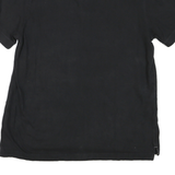 NAUTICA Mens Black Short Sleeve Plain Polo Shirt L Cotton Casual