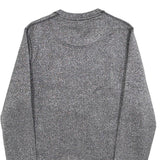 KENZO Womens Grey Sweatshirt M Purple Graphic Crew Neck Designer Pullover
