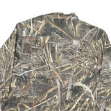CABELAS Mens Brown Camouflage Shirt 2XL Cotton Blend Outdoor Hunting Wear