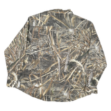 CABELAS Mens Brown Camouflage Shirt 2XL Cotton Blend Outdoor Hunting Wear