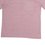 CARHARTT Womens Pink Heather Pocket T-Shirt L Short Sleeve Crew Neck Cotton