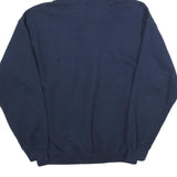 GILDAN Mens Navy Blue Thundering Herd Cotton Pullover Hoodie M Athletic