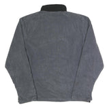 NEW BALANCE Mens Grey Black Contrast Zip Up Jacket L Polyester Activewear