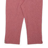 ARMANI JEANS Womens Cotton Blend Pink Regular Straight Trousers W30 L13 Stylish