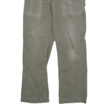 CARHARTT Mens Jeans Grey Regular Straight Denim W30 L28 Workwear Utility Zip