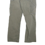CARHARTT Mens Jeans Grey Regular Straight Denim W30 L28 Workwear Utility Zip