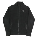 THE NORTH FACE Womens Black Jacket M Polyester Blend Zip Plain Outdoor Casual