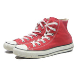 CONVERSE Chuck Taylor All Star Womens Red Canvas High Top Trainers UK 5.5
