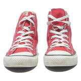 CONVERSE Chuck Taylor All Star Womens Red Canvas High Top Trainers UK 5.5