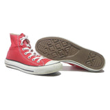 CONVERSE Chuck Taylor All Star Womens Red Canvas High Top Trainers UK 5.5