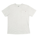 DICKIES Mens White Pocket T-Shirt M Short Sleeve Crew Neck Casual