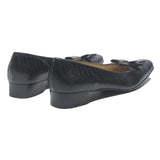 SALVATORE FERRAGAMO Womens Vara Bow Buckle Ankle Shoes Black Leather UK 3.5