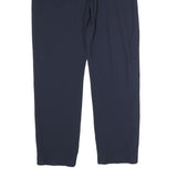 GIORGIO ARMANI Womens Polyester Blend Navy Relaxed Straight Trousers W31 L29