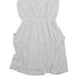 GAP Womens Grey Cotton Spaghetti Strap Day Dress Size M Comfortable Casual