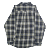 RED HEAD Mens Blue & Cream Plaid Shirt M Cotton Casual Button Down Long Sleeve