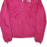 THE NORTH FACE Womens Pink Jacket XS Polyester Blend Fleece Zip Outdoor Casual