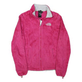 THE NORTH FACE Womens Pink Jacket XS Polyester Blend Fleece Zip Outdoor Casual