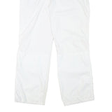 PUMA Mens Polyester Blend White Relaxed Straight Trousers W33 L30 Casual