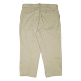 DICKIES Mens Cotton Blend Beige Relaxed Straight Trousers W40 L26 Workwear
