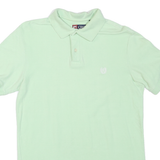 CHAPS Mens Pale Green Short Sleeve Plain Polo Shirt S Cotton Blend Casual