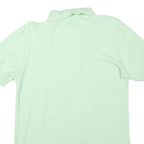 CHAPS Mens Pale Green Short Sleeve Plain Polo Shirt S Cotton Blend Casual
