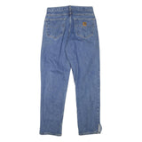 CARHARTT Mens Blue Denim Regular Straight Cotton Blend Medium W30 L31 Zip