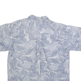 GOTCHA SPORT Mens Blue Pattern Shirt M Cotton Casual Holiday Summer