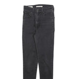 LEVI'S Big E Womens Slim Skinny Denim Dark Black W25 L30 Stretch Cotton Jeans