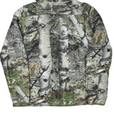 Womens Green Camouflage Hooded Jacket M Polyester Blend Zip Up Outdoor Wear