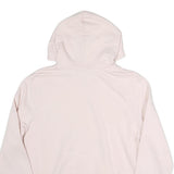 PUMA Womens Pink Hoodie L Cotton Blend Pullover Logo Sweatshirt