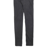 LEVI'S Womens Slim Black Denim Slim Jeans W29 L32 Stylish Cotton Blend Zip