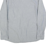 JOHN LEWIS Mens Blue Cotton Blend Shirt M Button Down Collar Long Sleeve Casual