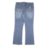 CARHARTT Womens Jeans Blue Regular Flared Denim Medium W32 L30 Classic Cotton