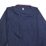 STARTER Mens Navy & Orange Zip Polyester Track Jacket M Sports Casual
