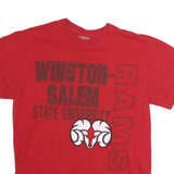 JANSPORT Mens Red Winston Salem State University Graphic T-Shirt M Short Sleeve
