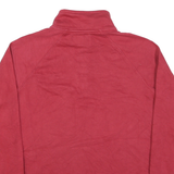 JANSPORT Womens Red Chico State Mom 1/4 Zip Sweatshirt M Casual College Style