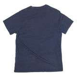 LEVI'S Mens Blue Cotton Blend Graphic T-Shirt M Short Sleeve Crew Neck Logo
